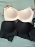 嫚熙（EMXEE）哺乳内衣孕妇文胸喂奶前开扣聚拢有型怀孕期胸罩 【黑色】小奶皮款 柔软舒适 M 实拍图