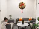 YIJLJ客厅装饰画电视背景墙柿子挂件中国结墙面壁饰寓意好走廊过道挂画 暖居 30*30 亮丽水晶画面+精雕造型 中国结+流苏挂饰 实拍图