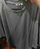 优衣库男女装大师T AIRism宽松圆领T恤五分袖短袖475355 465185 475355/07青灰色 XL 实拍图