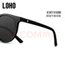 眼镜生活（LOHO）2025新墨镜女偏光开车太阳镜圆框防晒护目眼镜潮流显脸小登山镜 实拍图