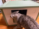 华元宠具（hoopet）猫房子猫窝封闭式宠物窝狗窝可拆洗室内外防水猫咪窝户外别墅猫屋 户外防晒防雨宠物窝-绿 实拍图