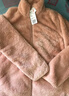 优衣库女装长绒摇粒绒拉链茄克/长袖外套夹克470137 11 粉红色 2XL 实拍图