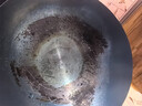荣事达（Royalstar）章丘手工锻打铁锅圆底老式炒锅无涂层不粘炒菜锅燃气灶带盖34cm 实拍图
