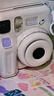 富士instax miniSE 一次成像拍立得相机 旅行 智能 拍照 礼物 白色 套餐2：官配内容+白边20张+SE硅胶套 实拍图