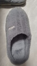 洁丽雅棉拖鞋男士秋冬季厚底保暖家居室内情侣毛绒拖鞋男冬天居家棉鞋女 灰色 46-47 【适合45-46码】 实拍图