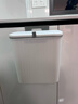 百家好世厨房壁挂垃圾桶翻盖12L卡其方形家用橱柜挂式带盖厨余大号收纳桶 实拍图