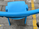 华恺之星 塑料凳 家用小板凳换鞋凳子 宝宝餐椅学习椅靠背椅子 HK5601浅蓝 实拍图