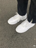 特步板鞋男女秋冬休闲鞋百搭低帮运动鞋潮流滑板鞋舒适小白鞋 白色-女子 【新旧版随机发货】 38 实拍图