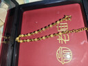 老庙黄金足金磨砂间光珠手链女基础链转运珠送女友生日礼物 晒单实拍图