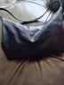 裘真【明星推荐】经典hobo包植鞣牛皮腋下通勤休闲饺子女包 黑色-大号 小包/大包 实拍图