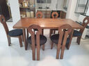 匠谷实木餐桌椅饭桌家用原木餐桌大板桌侘寂风餐桌长方形桌白蜡木长桌 尺寸颜色支持定制（咨询客服） 实拍图