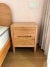 原始原素全实木床头柜北欧橡木床边收纳柜卧室简约储物柜子 A3026 床头柜-400*300*450mm 实拍图