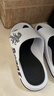 回力运动拖鞋男浴室内户外不易滑厚底凉拖鞋HL39391白黑色43-44码 实拍图