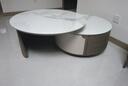 芝华仕（CHEERS）茶几组合芝华士岩板圆桌意式简约可伸缩家具PT066茶几 实拍图