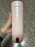 飞利浦（PHILIPS）烧水杯便捷式屏显玻璃养生杯电热水杯居家旅行专用保温杯支持定制 【升级版-316内胆】珊瑚粉400ml 实拍图