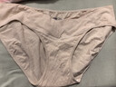 蕉内（Bananain）银皮311S女士内裤纯棉7A抗菌条纹透气中腰无痕防夹臀三角礼盒3件 【中腰】粉紫+雾蓝+清夕 3条 XL 实拍图