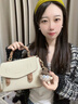 CinvaiKrose【吴倩同款】包包女包2025新款斜挎包剑桥包手提包生日圣诞节礼物 米色【送女友老婆女生礼物走心实用】 实拍图