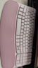 罗技（Logitech）Wave Keys人体工学键盘 无线蓝牙键盘办公平板ipad键盘Mac笔记本薄膜键盘 家用双模带掌托倾角支架 Wave Keys粉色(带Bolt接收器) 实拍图