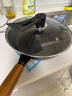 京严铁锅炒锅无涂层不粘炒菜锅电磁炉燃气专用锅具精铁平底锅已开锅 【0涂层｜持久不粘】锤纹锻打+盖+铲 28cm 厚底薄壁｜久用不凸｜导热迅速 实拍图