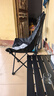 小魔户外折叠椅 折叠靠背椅加高月亮椅露营折叠凳子便携躺椅钓鱼椅 黑 实拍图