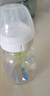 布朗博士玻璃奶瓶 0-3月新生婴儿防胀气防呛 宽口径奶瓶270ml 双兔 实拍图