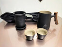 京东京造  旅行茶具 便携旅行茶具茶杯户外茶具整套黑陶舟山 一壶四杯 实拍图