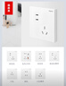 罗格朗（LEGRAND）开关插座面板 仕典/逸景玉兰白 大间距 五孔带双口USB插座 实拍图