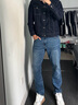 Lee【张凌赫代言】726舒适直筒丹宁复古水洗蓝色男牛仔裤休闲潮流 中浅蓝 30 (120-130斤可选) 实拍图