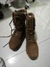 际华三五零五新式棕色作战靴男夏季碳板作战鞋超轻高帮耐磨训练靴真皮登山鞋 棕色作战棉靴【羊毛款】 41/255【原厂正品 两双鞋垫】 实拍图