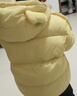巴拉巴拉童装儿童羽绒服宝宝男女童2025冬装新款婴儿外套保暖上衣泡芙羽绒 黄色小南瓜31004-白鸭绒 110 （充绒量93g 适合3-5岁） 实拍图