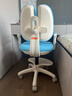 读书郎儿童学习椅中小学生写作业写字椅子家用可升降椅调节背座椅 升降脚踏+动态追背+双背旋转蓝 实拍图