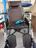 鱼跃(yuwell)手动轮椅车H059B老人半躺护理型带坐便椅餐板钢管可折叠 实拍图