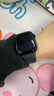 Apple/苹果 Watch Series 10 智能手表GPS款42毫米亮黑色铝金属表壳黑色运动型表带S/M MX1M3CH/B 实拍图