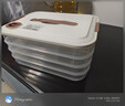 京东京造 饺子冰箱收纳盒 食品接触级包水饺馄饨冷冻收纳盒 （四层一盖） 实拍图
