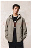 杰克·琼斯（JACK&JONES）男装潮流春秋季外套男士连帽防风上衣户外休闲夹克短款百搭外套男 E13沙漠灰褐色-1 L (180) 实拍图