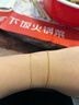 周六福足金999黄金手链女素链生日礼物AA072175  约2.17g 16+2cm 实拍图