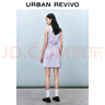 UR2025春季新款女摩登气质褶皱收腰显瘦无袖连衣裙UYY750030 淡紫 XL 实拍图