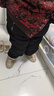 恒源祥中年妈妈装冬装加绒加厚休闲裤女中老年女装高腰直筒羊羔绒长裤子 实拍图