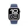 Apple/苹果 Watch Series 10 智能手表GPS款42毫米银色铝金属表壳丹宁色运动型表带M/L MX1K3CH/B 实拍图