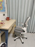 卡弗特人体工学椅电脑椅家用学习椅舒适久坐办公座椅升降转椅书桌椅子  豪华款-白框灰/旋转扶手-无头枕 实拍图
