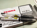 斑马牌（ZEBRA）学霸系列中性笔 0.4mm子弹头按压签字笔 学生用刷题笔标注笔 JJS77 黑色 6支装 实拍图