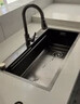JOMOW水槽5.0加厚厨房大单槽一体盆304不锈钢洗碗池槽多功能洗菜盆GL/d 80*46【5.0加厚】耐磨耐刮 【默认发右下水】左下水需下单备注 实拍图