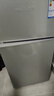 新飞冰箱小型租房用 一级能效冷 藏冷冻两用1-2人家用小冰箱 出租房双门电冰箱办公室两门 25年升级款 66A122 一级能效【带净味盒】银 实拍图