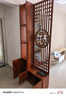 徐艺木业新中式入户屏风隔断客厅简约现代双面实木置物架正对大门遮挡玄关 福泽有余侧柜带门款230*90cm 实拍图