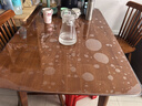 钟爱一生桌垫透明PVC防水软玻璃餐桌布茶几台面垫【2.0足厚】透明80*130cm 实拍图