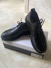 百丽通勤商务皮鞋2025男牛皮褶皱增高休闲鞋A1373AM4 黑色2  43 实拍图