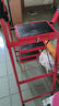 忆琳居梯子家用安全人字梯折叠梯伸缩多功能楼梯便捷扶梯加厚红色四步 实拍图