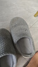 京东京造【厚底防滑】棉拖鞋男士冬季室内居家毛拖保暖半包深灰色44-45 实拍图