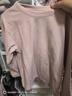 优衣库童装男童女童摇粒绒圆领T恤长袖抓绒25秋冬新款481213 11 粉红色 120 实拍图