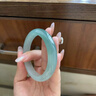 云里翡翠手镯女新款正圈飘花黄翡玉镯子糯冰种水润美人镯送礼妈妈 实拍图